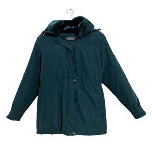 Weather Stoppers By Totes Puffer Jacket Removable Hood Adjustable Wrists